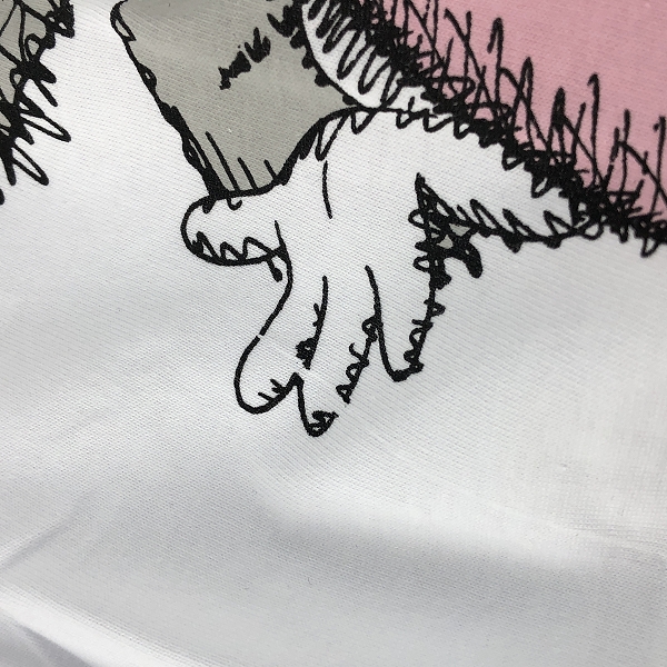 実際に弊社で買取させて頂いた【未使用】COMME des GARCONS SHIRT×KAWS/コムデギャルソンシャツ×カウズ カラープリント Tシャツ FH-T003/XLの画像 6枚目