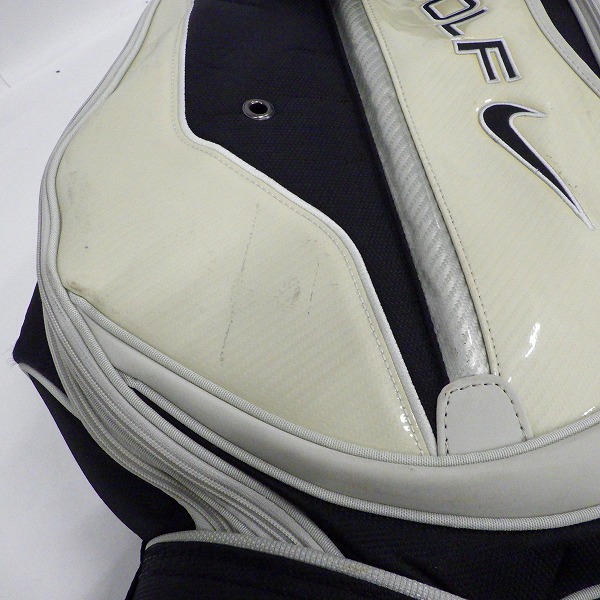 実際に弊社で買取させて頂いたNIKE Golf/ナイキ BG0261 ゴルフ 6分割キャディバッグ グレーｘブラックの画像 7枚目