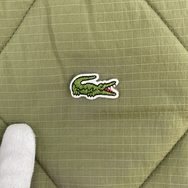 実際に弊社で買取させて頂いた【未使用】LACOSTE/ラコステ ダイヤキルティングライナージャケット ダウンジャケット BH7142-99/カーキ/USMの画像 6枚目