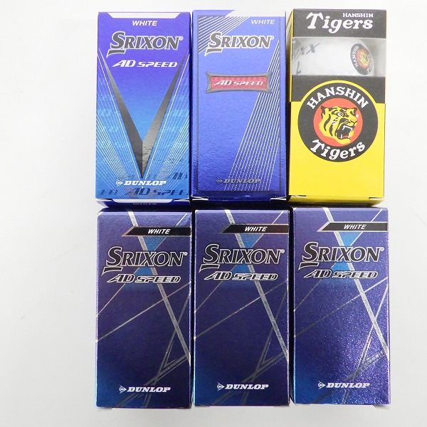 実際に弊社で買取させて頂いた【未使用/オウンネーム】DUNLOP/ダンロップ SRIXON/スリクソン AD SPEED・XXIO ゴルフボール ホワイト 2ｘ6 計1ダース