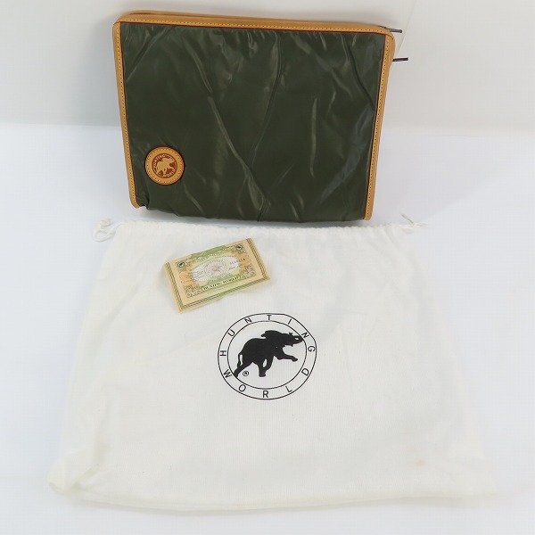 実際に弊社で買取させて頂いたHUNTING WORLD/ハンティングワールド クラッチバッグの画像 9枚目