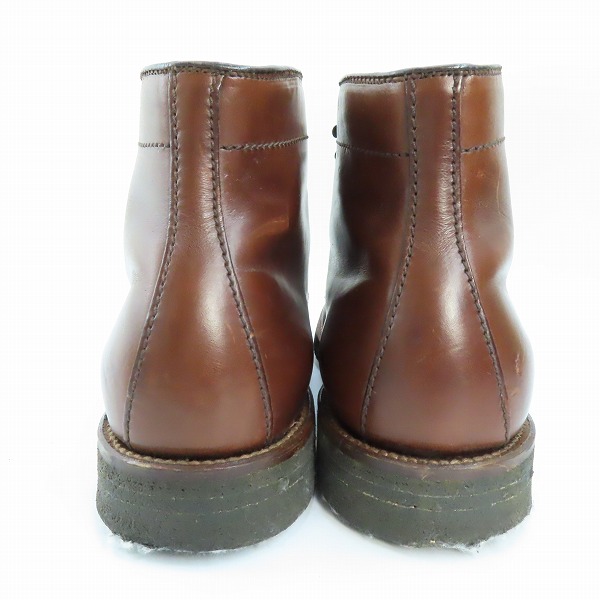 実際に弊社で買取させて頂いたALDEN/オールデン クロムエクセル タンカーブーツ 純正シューツリー付き 45407H/9.5の画像 1枚目