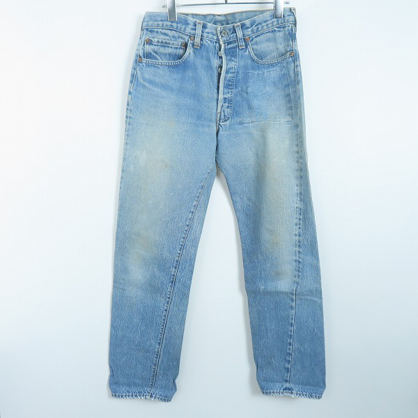 実際に弊社で買取させて頂いたLEVIS/リーバイス 80年製 501 ボタン裏刻印524 赤耳/スモールe ボタンフライ デニムパンツ/W32×L35