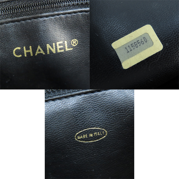 実際に弊社で買取させて頂いたCHANEL/シャネル ラムスキン チェーンショルダー 革チャームの画像 4枚目