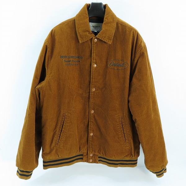 実際に弊社で買取させて頂いたCarhartt/カーハート RUGGED LETTERMAN JACKET コーデュロイ ジャケット I032436/M