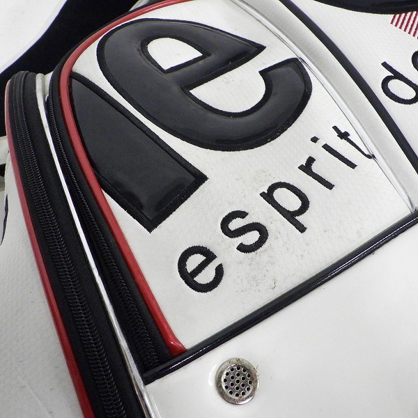 実際に弊社で買取させて頂いたle coq sportif/ルコックスポルティフ ゴルフ QQ1194 9型 6分割キャディバッグ ホワイトの画像 6枚目