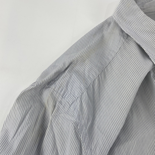 実際に弊社で買取させて頂いたPRADA/プラダ ストライプ 長袖シャツ 39/15.5の画像 5枚目