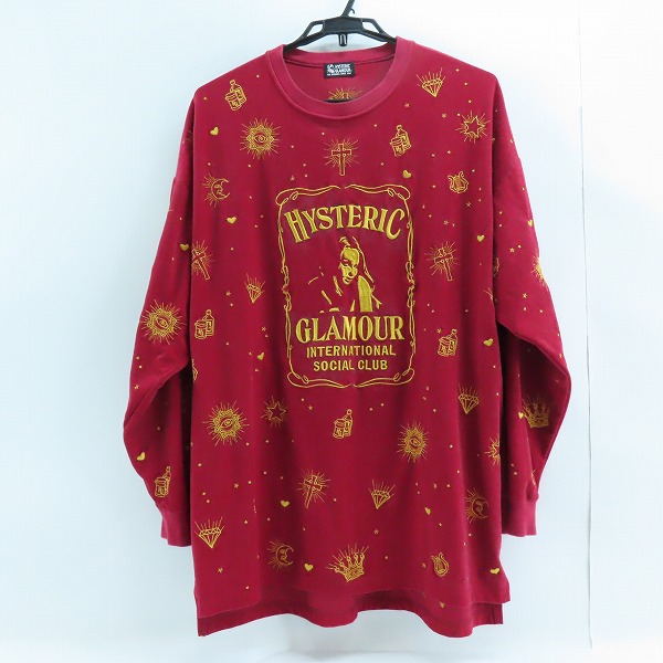 実際に弊社で買取させて頂いたHYSTERIC GLAMOUR/ヒステリックグラマー フロント ロゴ 長袖Tシャツ 01203CS01/F