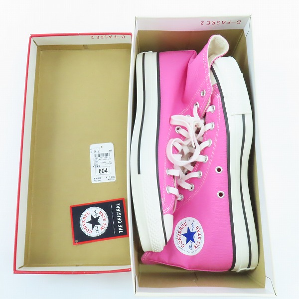 実際に弊社で買取させて頂いたCONVERSE/コンバース CANVAS ALL STAR J HI ピンク/8の画像 7枚目