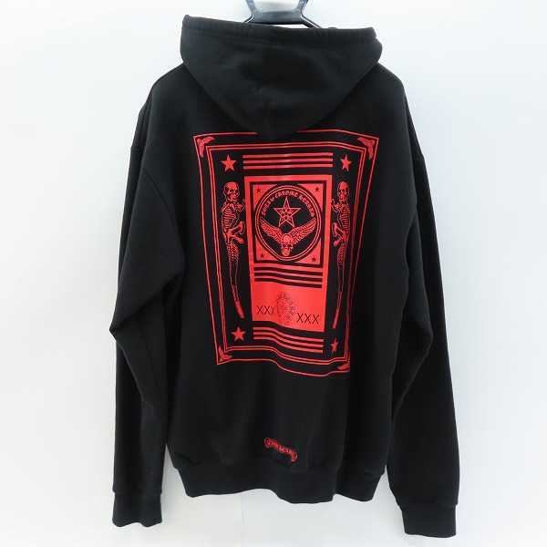 実際に弊社で買取させて頂いた【JPタグ】CHROME HEARTS/クロムハーツ FOTI/フォティ 袖ロゴプリントジップパーカー/Lの画像 1枚目