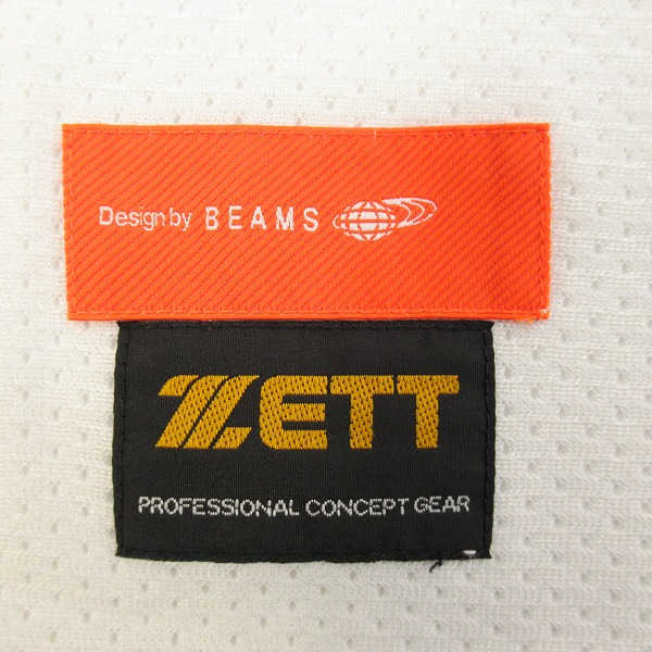 実際に弊社で買取させて頂いたZETT×BEAMS/ゼット×ビームス 東京ヤクルトスワローズ ユニフォーム #11 YOSHINORI YSRP2/フリー（XL）の画像 2枚目