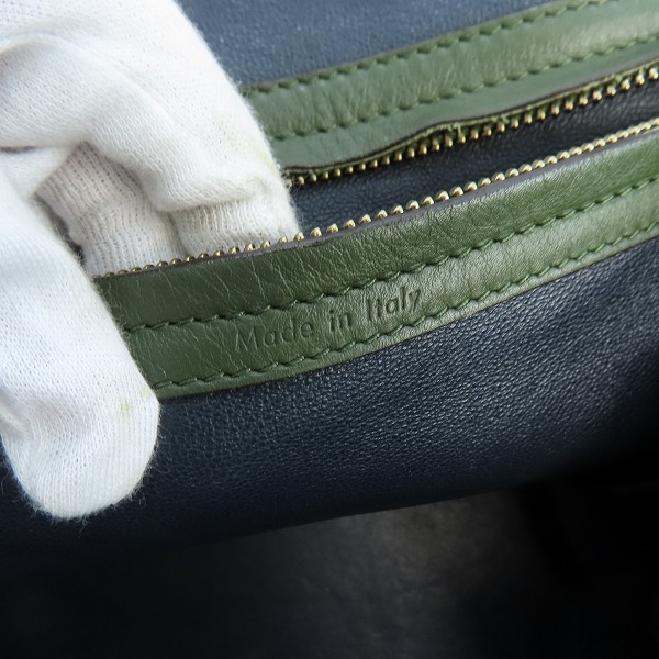 実際に弊社で買取させて頂いたCELINE/セリーヌ ラゲージ ミニショッパー スエード レザー ハンドバッグ/トートバッグの画像 4枚目