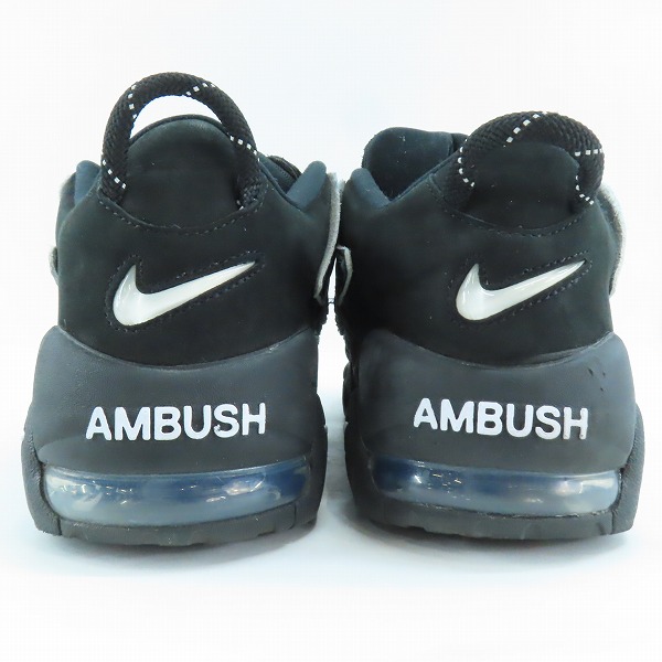 実際に弊社で買取させて頂いたNIKE×AMBUSH/ナイキ×アンブッシュ AIR MORE UP TEMPO LOW SP/エアモアアップテンポ ロー ブラック FB1299-001/28.5の画像 1枚目
