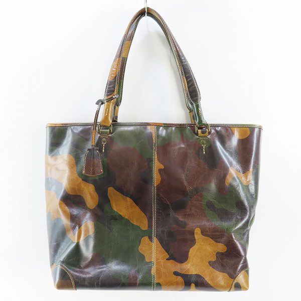 実際に弊社で買取させて頂いたaniary/アニアリ カモフラ柄/迷彩柄 レザー トートバッグ