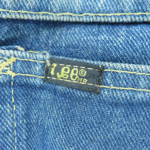 実際に弊社で買取させて頂いたLee/リー 70s デニムパンツ/ジーンズ 200-0141/33×34の画像 4枚目