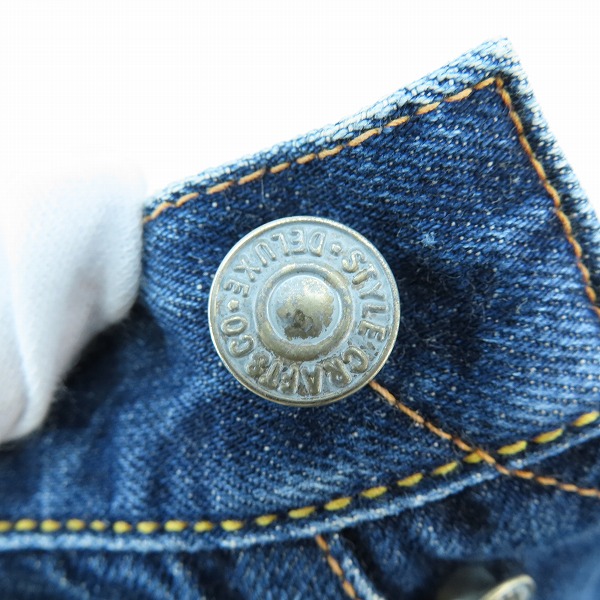 実際に弊社で買取させて頂いたEVISU/エヴィス NO.1 SPECIAL Lot2001 刺繍カモメ デニムパンツ/34×35の画像 8枚目