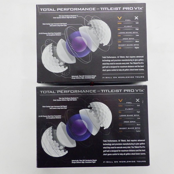 実際に弊社で買取させて頂いた【未使用】Titleist/タイトリスト PRO V1x ゴルフボール ホワイト 2ダースの画像 4枚目