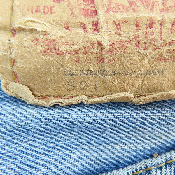 実際に弊社で買取させて頂いたLEVI'S/リーバイス 501 ヴィンテージ 66後期 刻印6 スモールe ボタンフライ デニムパンツ 32×36の画像 6枚目