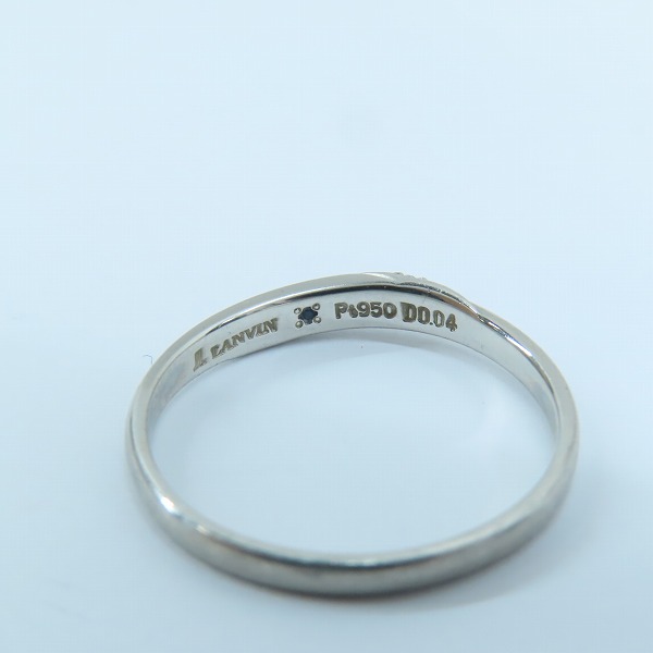 実際に弊社で買取させて頂いたLANVIN/ランバン マリッジリング リング PT950 20号の画像 6枚目