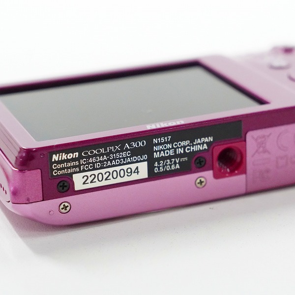 実際に弊社で買取させて頂いた【ジャンク】Nikon/ニコン COOLPIX A300 クールピクス コンパクトデジタルカメラの画像 5枚目