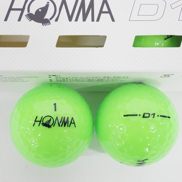 実際に弊社で買取させて頂いた【未使用】HONMA/ホンマ D1 DYNAMIC DISTANCE ゴルフボール マルチカラー他 7スリーブ/計21個の画像 4枚目