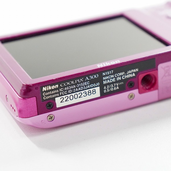 実際に弊社で買取させて頂いたNikon/ニコン COOLPIX A300 クールピクス コンパクトデジタルカメラ 動作未確認の画像 6枚目