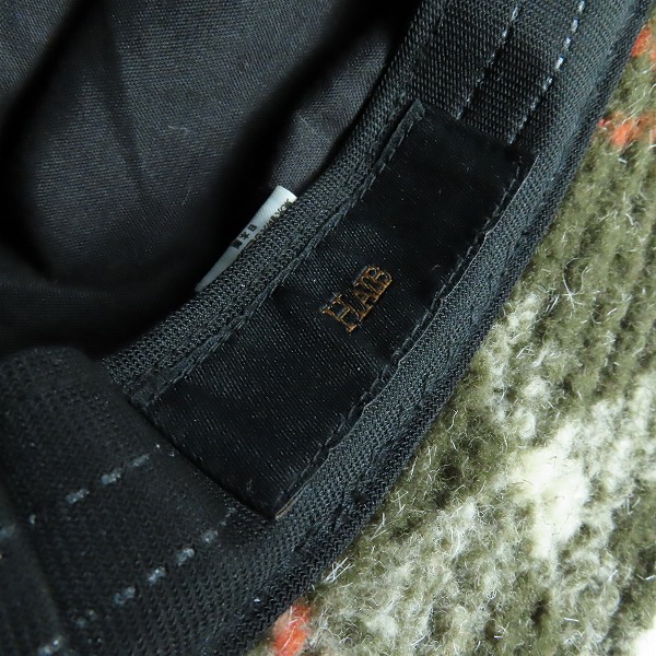 実際に弊社で買取させて頂いたCA4LA/カシラ HALB/ハルプ チェック柄 ハット/帽子の画像 6枚目