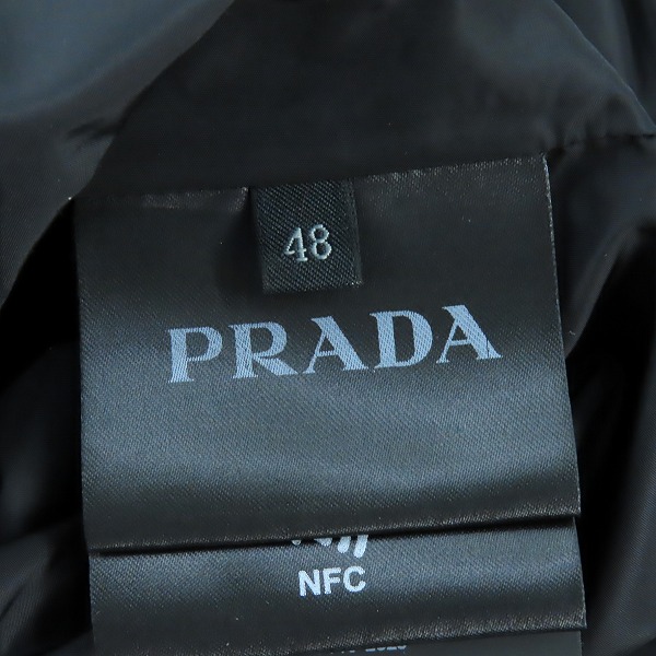 実際に弊社で買取させて頂いた【JPタグ】PRADA/プラダ 20SS 三角ロゴプレート ナイロンジップアップジャケット SGN998/48の画像 4枚目