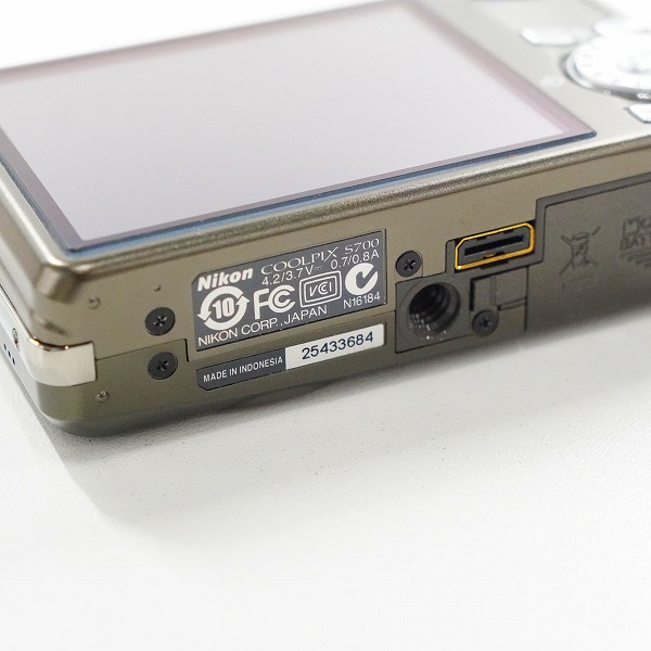 実際に弊社で買取させて頂いたNikon/ニコン COOLPIX S700 クールピクス コンパクトデジタルカメラ 動作未確認の画像 6枚目