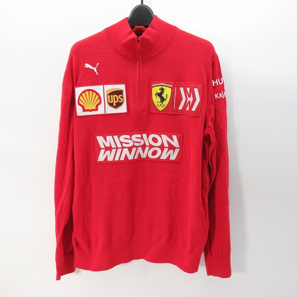 実際に弊社で買取させて頂いた【未使用】PUMA/プーマ FERRARI/フェラーリ  チームウェア ハーフジップニット/L