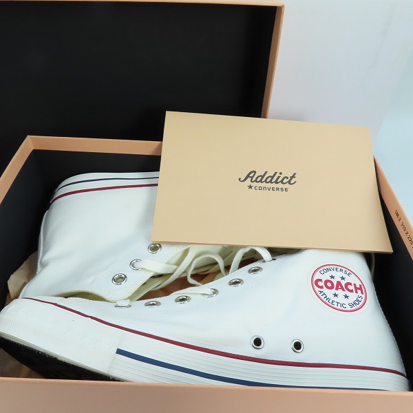 実際に弊社で買取させて頂いたCONVERSE ADDICT/コンバース アディクト COACH CANVAS HI 1CL784 スニーカー/27.0の画像 8枚目