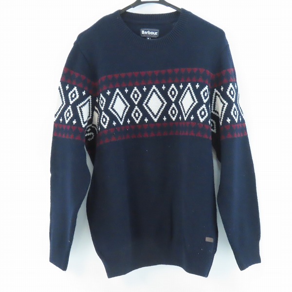 実際に弊社で買取させて頂いたBarbour/バブアー クルーネック ニットセーター MKN1324NY91/XL