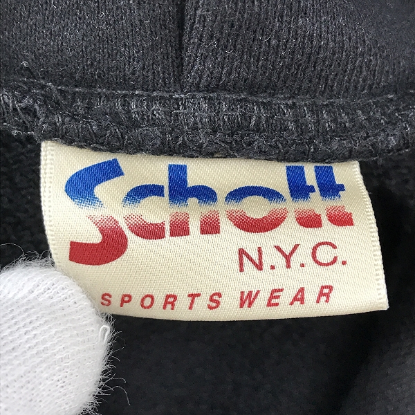 実際に弊社で買取させて頂いたschott/ショット N.Y.C フーディー パーカー /Lの画像 2枚目