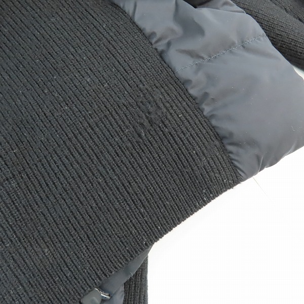 実際に弊社で買取させて頂いた【JPタグ】MONCLER/モンクレール 21AW CARDIGAN TRICOT ニット切替 カーディガン/ダウンジャケット G20919B00007 M1131/XLの画像 8枚目