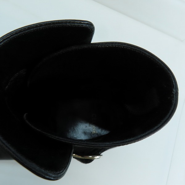 実際に弊社で買取させて頂いたCELINE/セリーヌ ジャクノベルトブーツ/ヒールブーツ 782895/39の画像 4枚目
