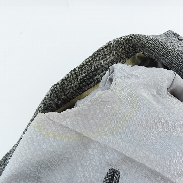 実際に弊社で買取させて頂いたANREALAGE/アンリアレイジ ヘリンボーン柄 ダブルコート/48の画像 6枚目