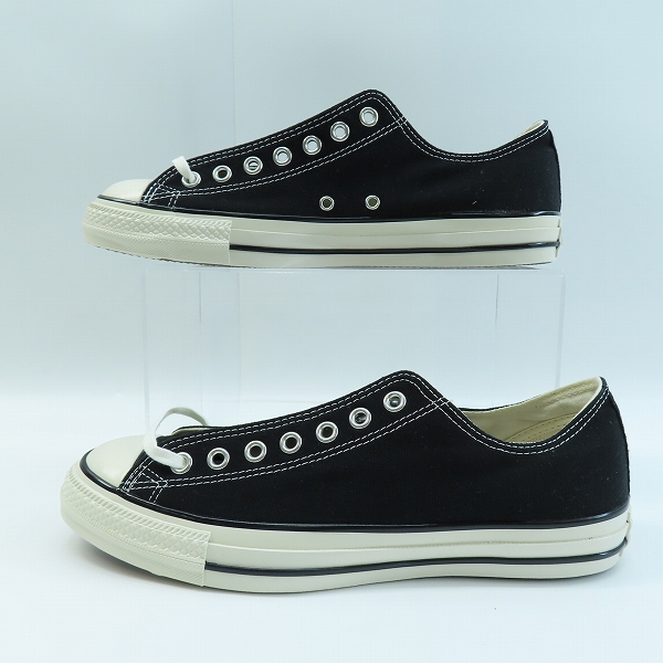 実際に弊社で買取させて頂いた【未使用】CONVERSE/コンバース ALL STAR US OX BLACK スニーカー 1SD286 /28の画像 3枚目