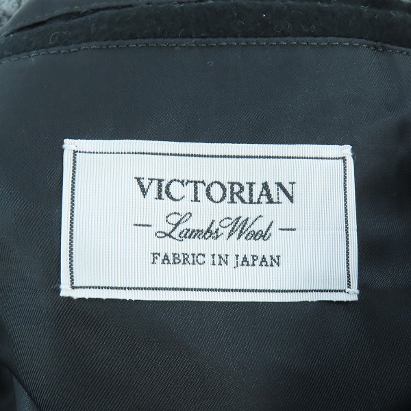 実際に弊社で買取させて頂いたJOURNAL STANDARD relume/ジャーナルスタンダードレリューム 千鳥格子柄 ヴィクトリアンウール チェスターコート/Lの画像 3枚目