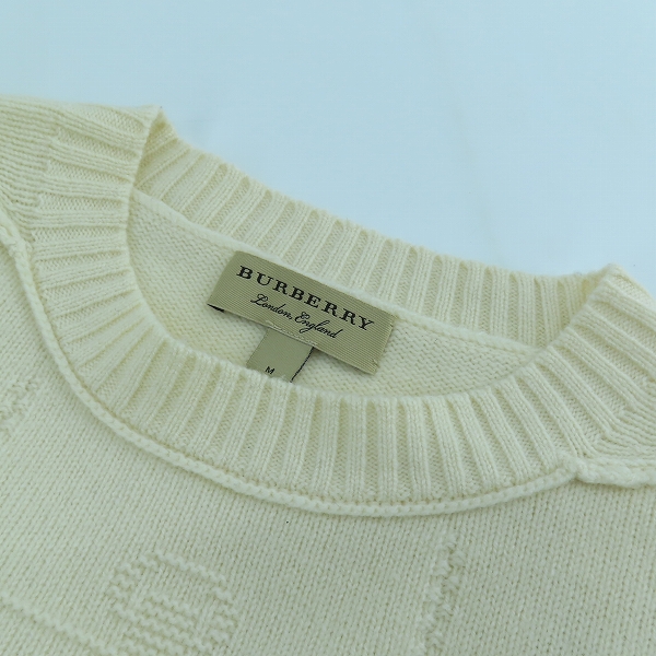 実際に弊社で買取させて頂いたBURBERRY LONDON ENGLAND/バーバリーロンドンイングランド ニット 8000977/Mの画像 6枚目