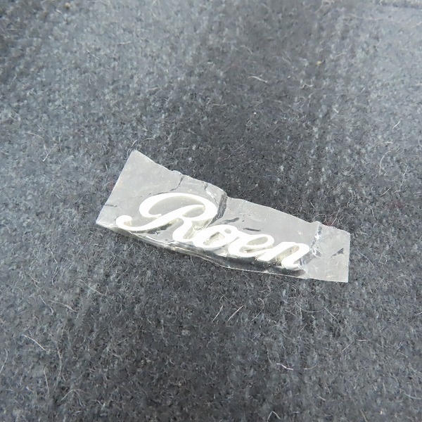 実際に弊社で買取させて頂いた【未使用】Roen/ロエン チェック柄/スカルトートバッグ 牛革×ウール 3R394041の画像 4枚目