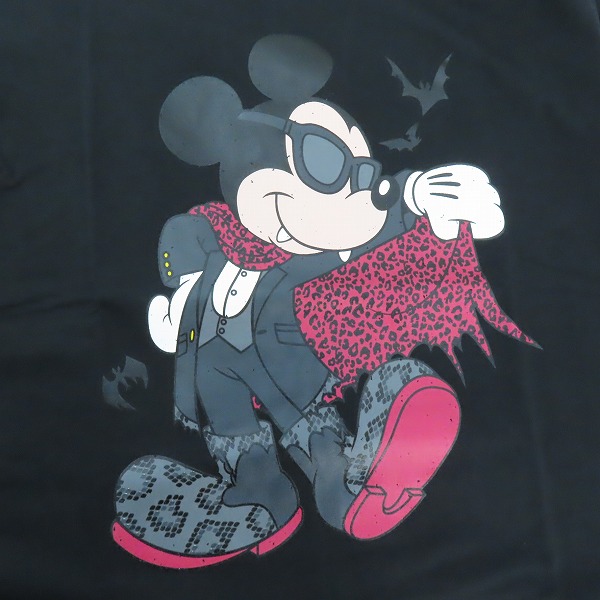 実際に弊社で買取させて頂いた【未使用】Roen×Disney/ロエン×ディズニー ハロウィン限定 ミッキーマウス 吸血鬼 Tシャツ 48の画像 7枚目