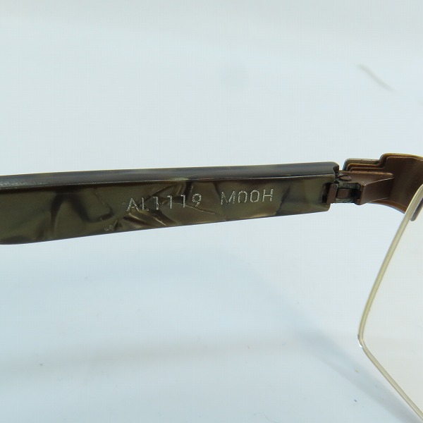 実際に弊社で買取させて頂いたalain mikli/アランミクリ メタルブロー 度入り メガネフレーム/アイウェア AL1119-M00Hの画像 5枚目