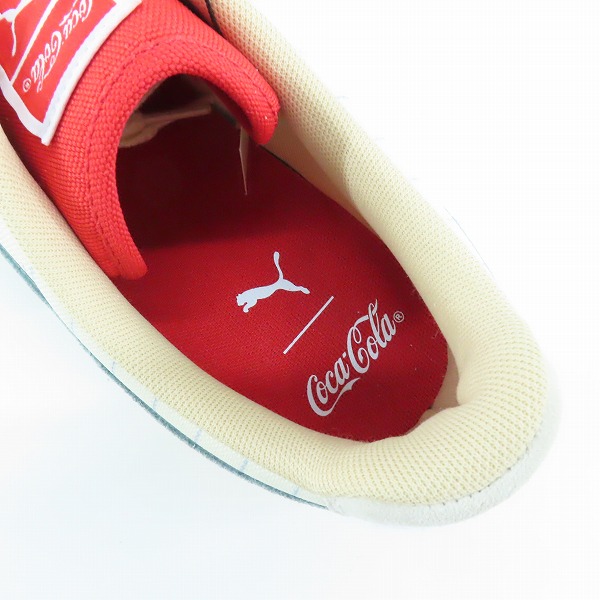 実際に弊社で買取させて頂いた【未使用】PUMA/プーマ Suede/スエード COCA COLA/コカコーラ スニーカー 387049-01/29の画像 4枚目