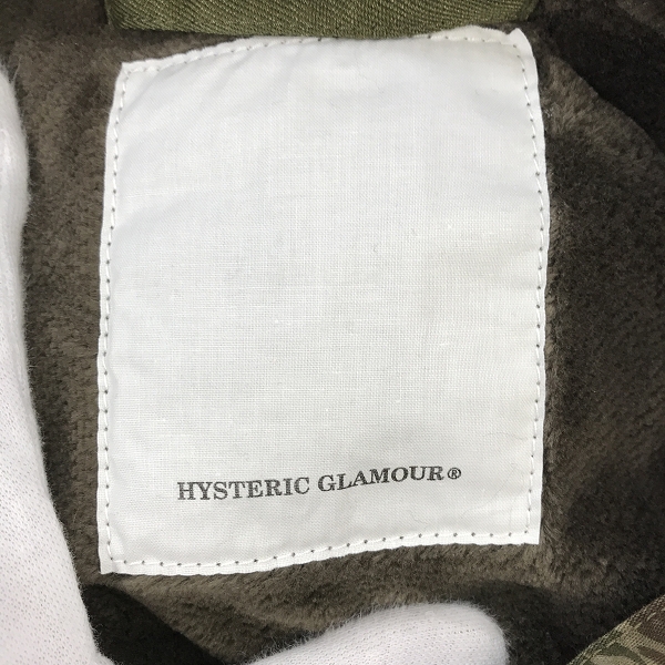 実際に弊社で買取させて頂いた【未使用】HYSTERIC GLAMOUR/ヒステリックグラマー ライナー付き ミリタリージャケット 0293AC03/Sの画像 4枚目