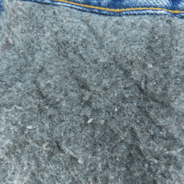 実際に弊社で買取させて頂いたLEVI'S/リーバイス USA製/ボタン裏刻印715 裏ブランケットジージャン/デニムジャケット 70506-0316/54の画像 8枚目