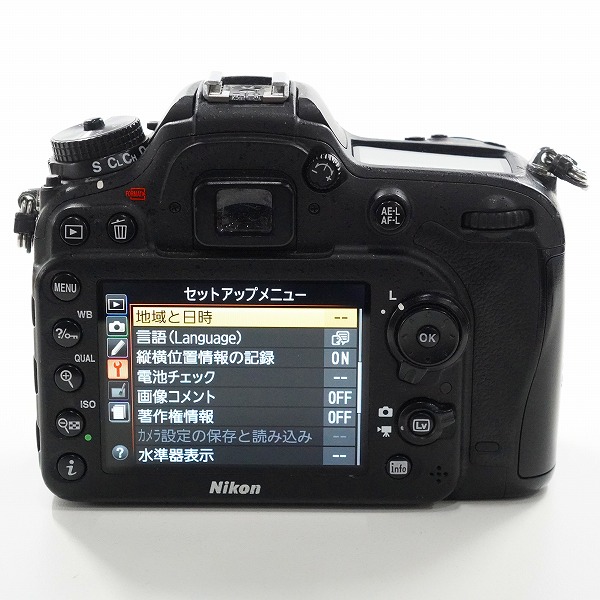 実際に弊社で買取させて頂いたNikon/ニコン D7100 デジタル一眼レフ カメラ ボディ 動作確認済みの画像 5枚目