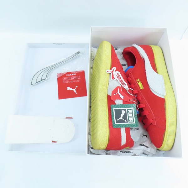 実際に弊社で買取させて頂いた【未使用】PUMA/プーマ Ferrari Suede x JV フェラーリ スエード スニーカー 307999-01/29.0の画像 8枚目