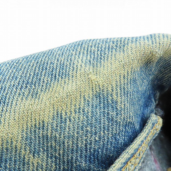 実際に弊社で買取させて頂いたLEVI'S/リーバイス USA製/ボタン裏刻印715 裏ブランケットジージャン/デニムジャケット 70506-0316/54の画像 9枚目