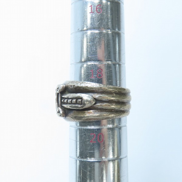 実際に弊社で買取させて頂いたCHROME HEARTS/クロムハーツ ダガーリング 18-19.5号の画像 9枚目