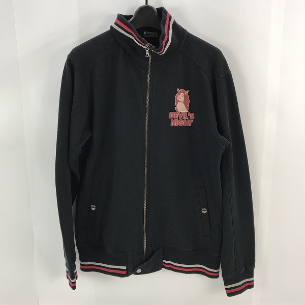 実際に弊社で買取させて頂いたHYSTERIC GLAMOUR/ヒステリックグラマー DEVIL'S NIGHT ジップアップ スウェット 4CJ-0843 L